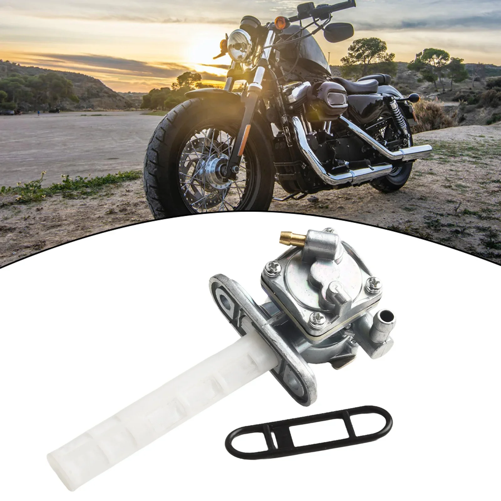 Conjunto de Válvula de Combustível (Petcock), Montagem de 44mm, Perfeito para Honda e Outras Motocicletas, Conjunto de Válvula de Combustível de Reposição