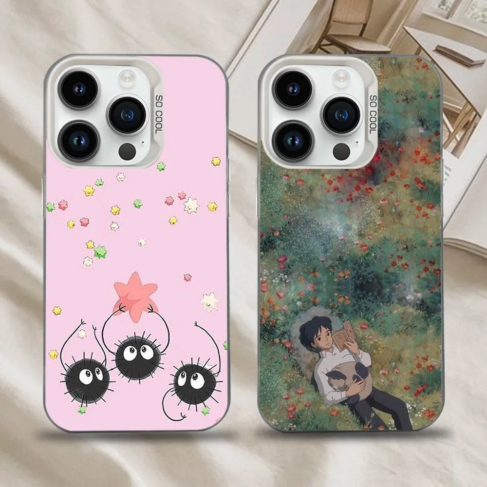 

GIRL Anime S-SpiritedS A-Away Phone Case For iPhone 16,15,14,13,12,11,Mini,Pro,SE,MAX White Matte Shockproof Cover