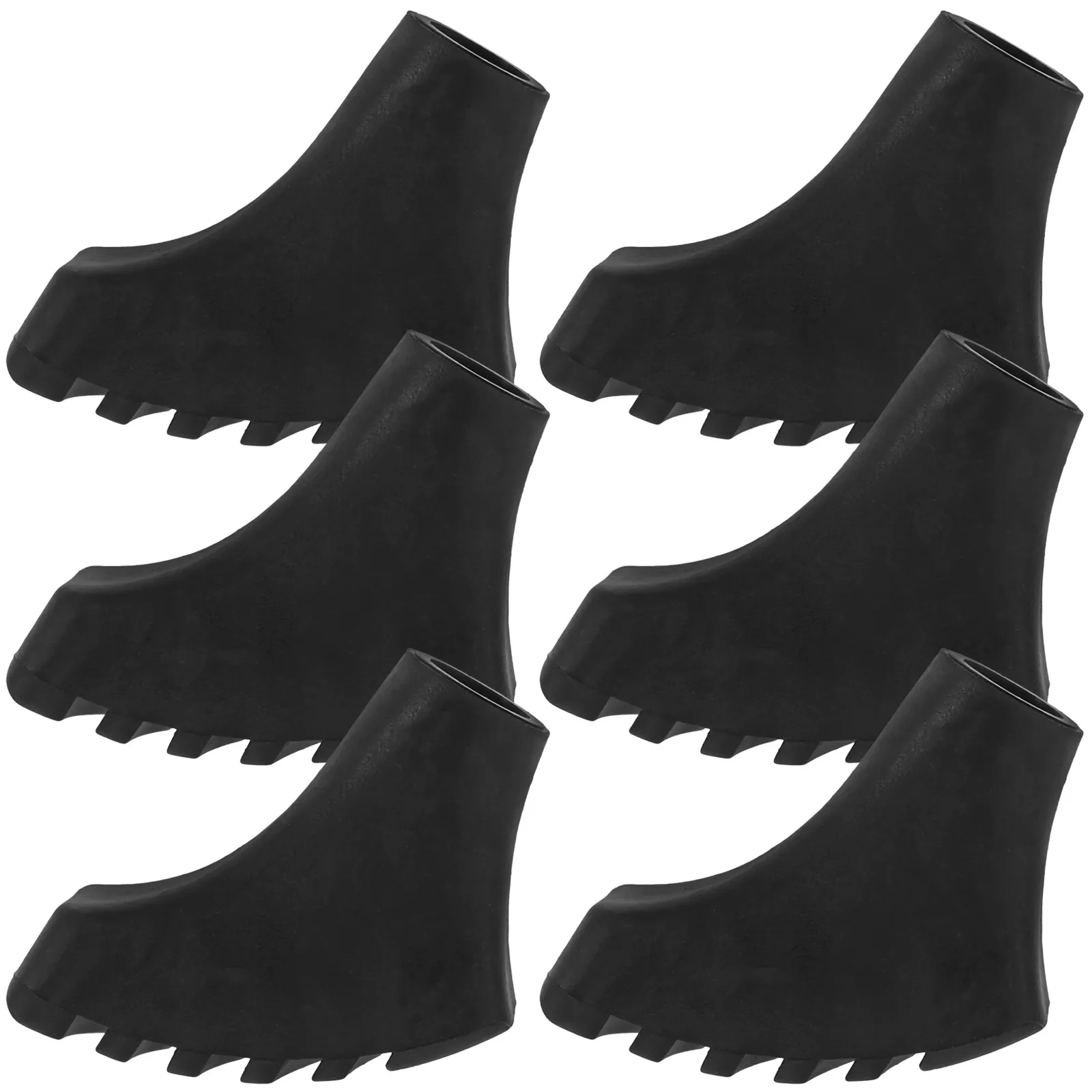 

6 Pcs Trekking Pole Cover Feet Poles Accessories Walking Hiking Stick Tips Crutch