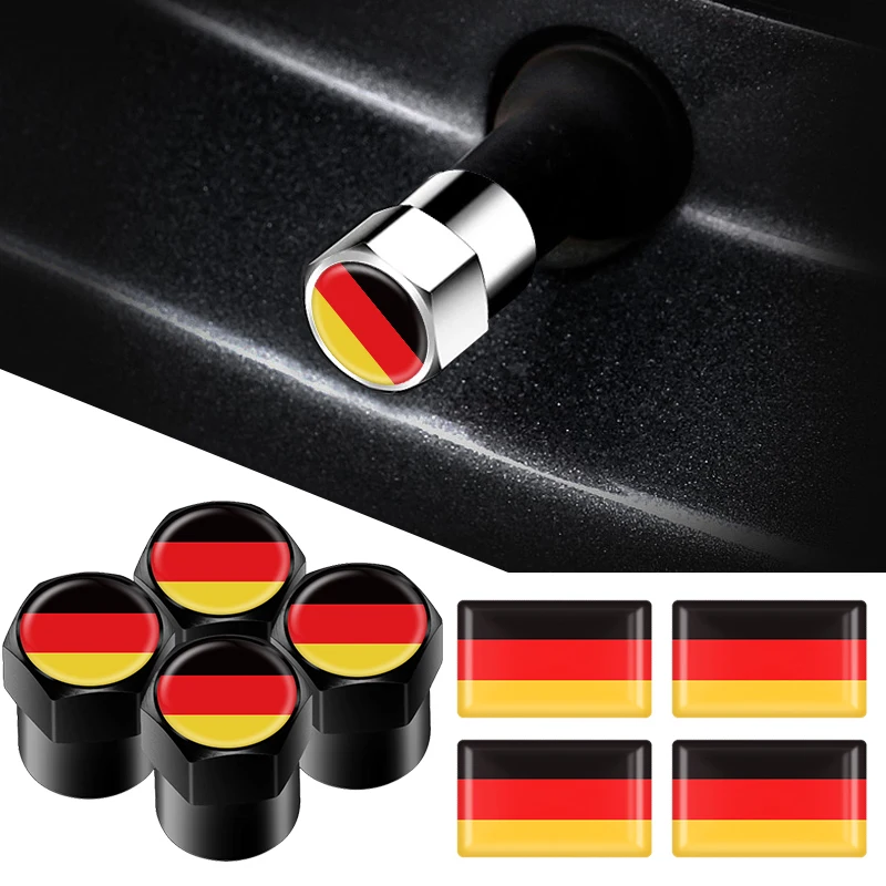 Belgian flag Auto Wheel Tire Valve Stem Caps Cover For Honda Odyssey Civic Car Interior Window Lift Button Decoration Stickers