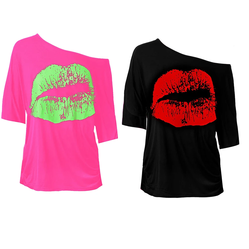 

80's Shirts for Women 80s Costumes Party Tee Women Vintage Ring Hole V-Neck Tops Birthday Gift