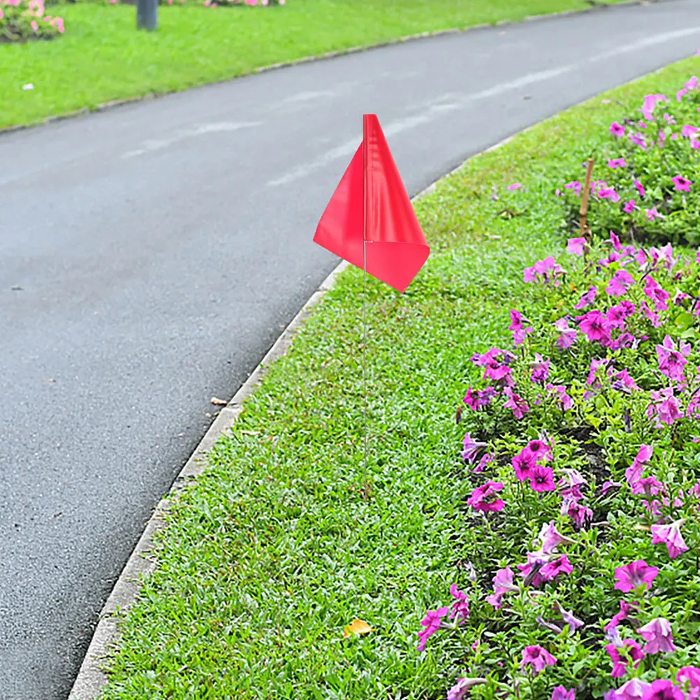 50pcs Marker Flags: High Visibility Survey Flags For Lawn Garden Irrigation Construction Landscaping Sprinkler System Utility