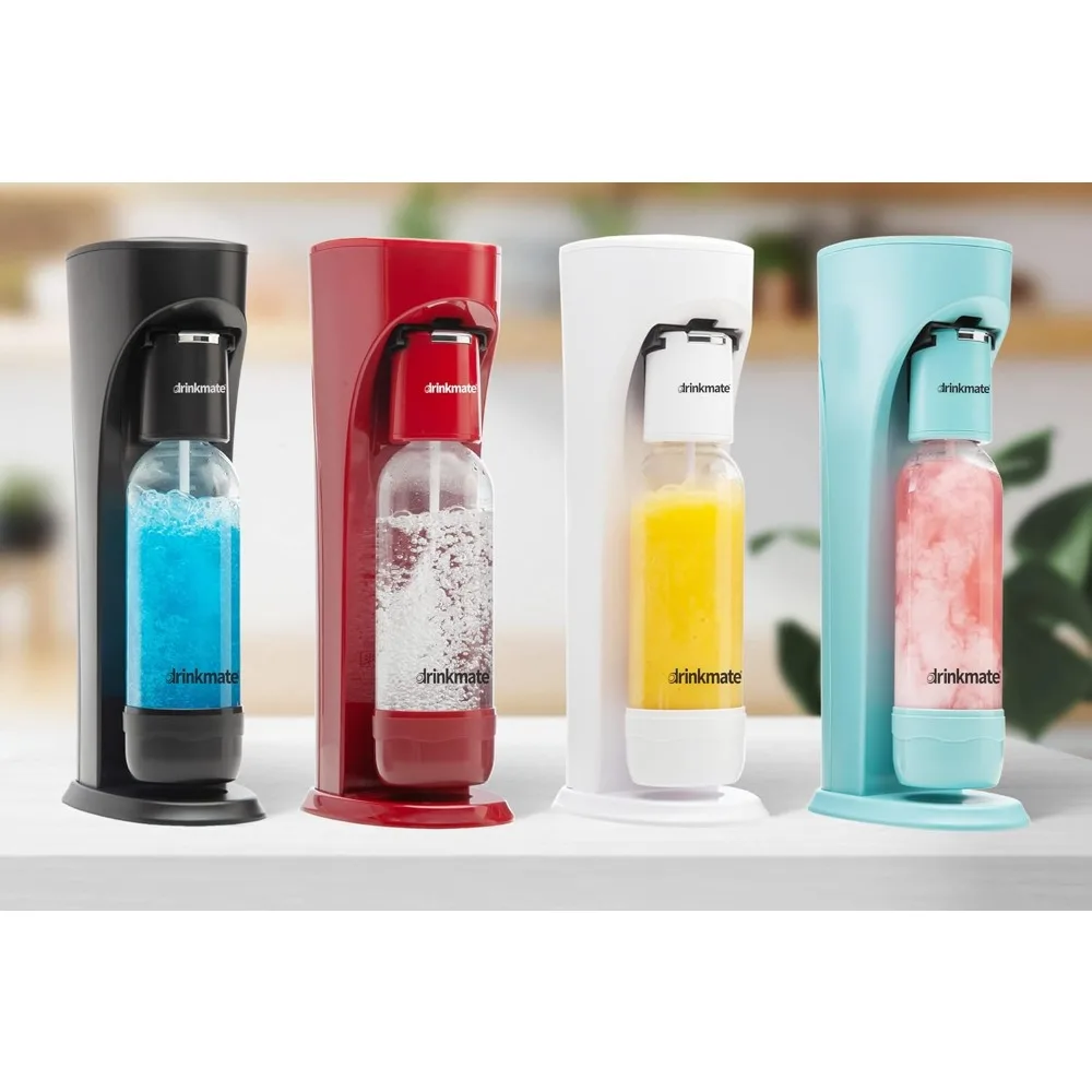 OmniFizz Sparkling Water and Soda Maker, Carbonates Any Drink Without Diluting It, CO2 Cylinder Not Included