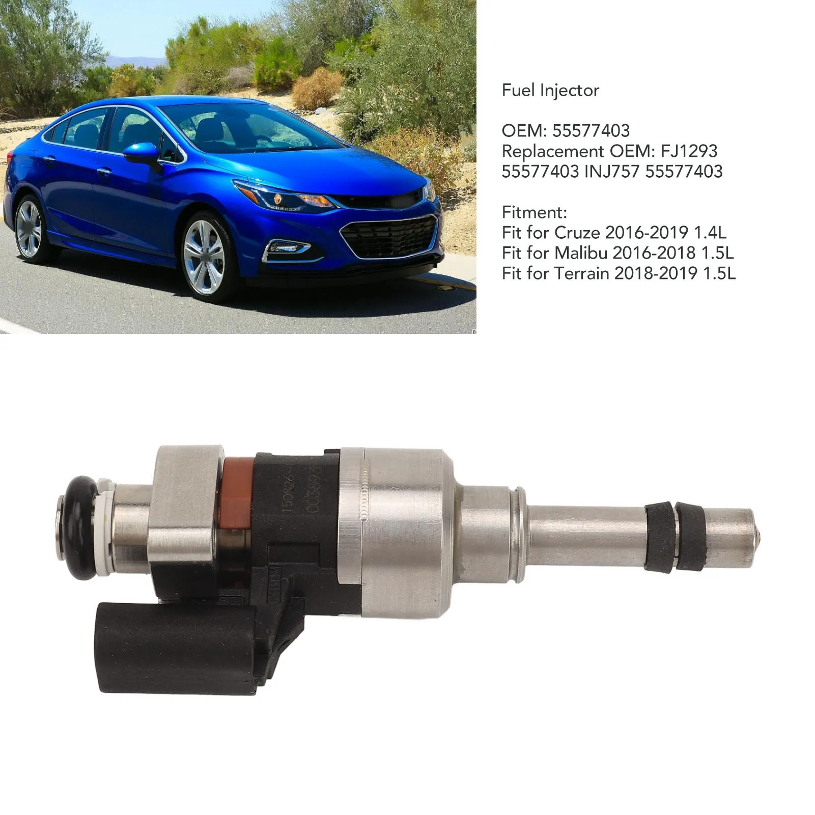 

Прямая топливная форсунка FJ1293 55577403 Топливная форсунка 55577403 Сверхмощная прямая топливная форсунка в сборе для автомобиля от 2016 до 2019 года 1,4 л