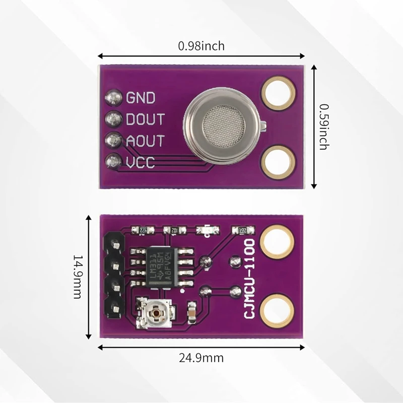 MS1100 Gas Sensor Module, High-Precision TVOC And CO2 Detection, Household And Laboratory Gas Quality Sensing