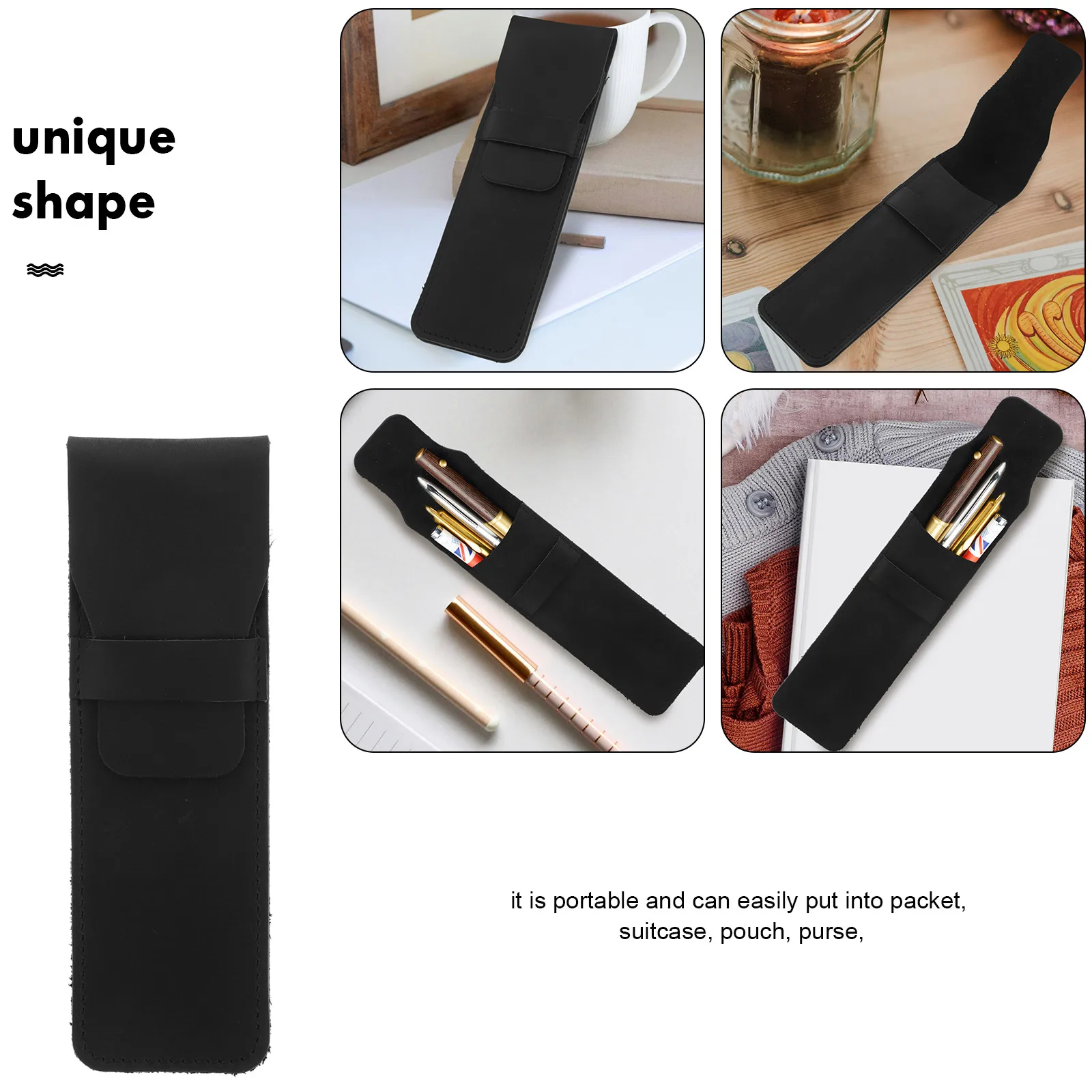 

Sleeve Holder Protective Storage Bag For Fountain Ballpoint Pens Scratch-Proof Lightweight Pen Pouch For Office