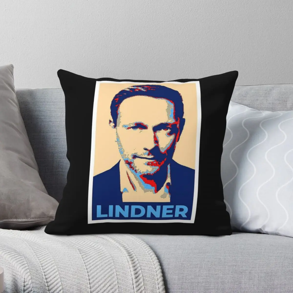 Christian Lindner Minister Finance Square Pillowcase Polyester Linen Velvet Pattern Zip Decor Room Cushion Cover 18