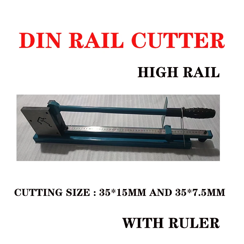 DC-35 Din Rail Cutter With Ruler Cutting Iron Aluminum Size 35*7.5mm And 35*15mm Hand Tools Heavy Duty Handheld