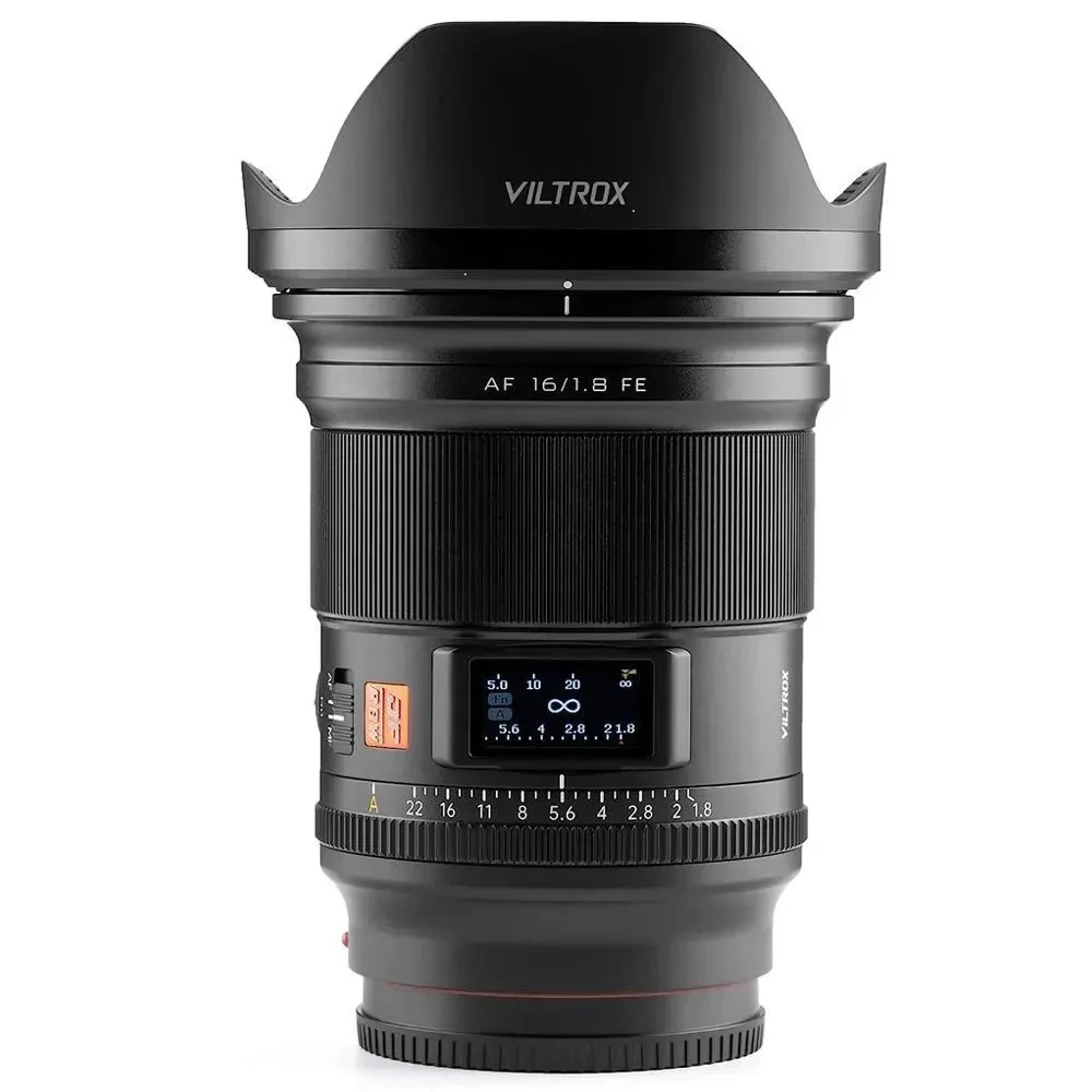 

VILTROX AF 16mm F1.8 FE Auto Focus Full Frame Lens for Sony E-Mount Camera, Built-in LCD Screen/Large Aperture