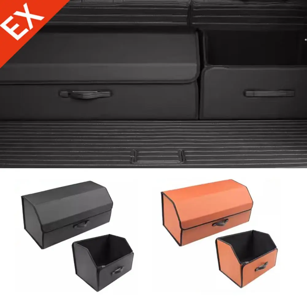 

Для BYD Yangwang U8 увеличенный утолщенный автомобильный кожаный ящик для хранения: просторная кожаная сумка, автомобильные аксессуары