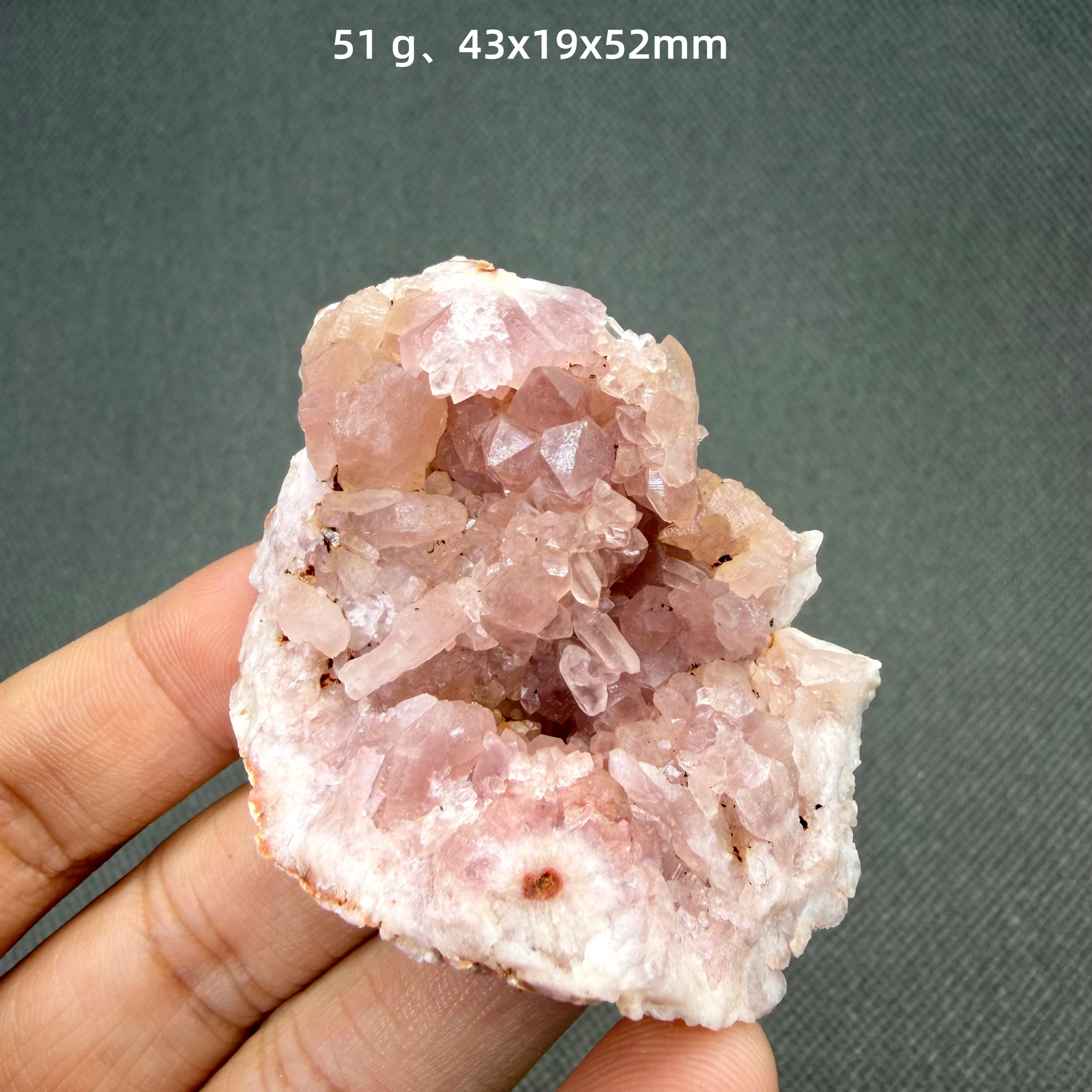 Natural Argentina Pink Amethyst Stone Quartz Raw  mineral specimen + healing quartz crystals and stones rock gemstone view 2