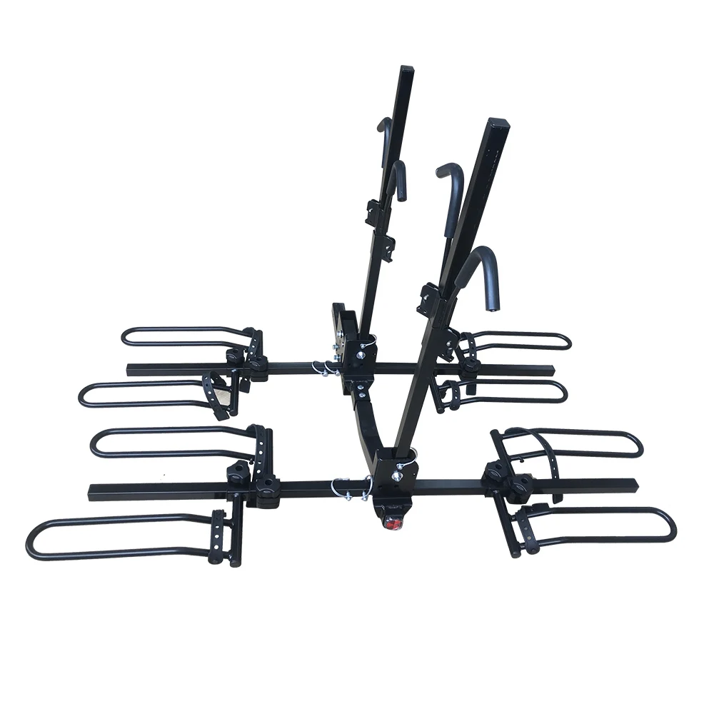 New Design Installed by Hitch bar Carry Four Bikes Carrier Bicycle Bike Rack
