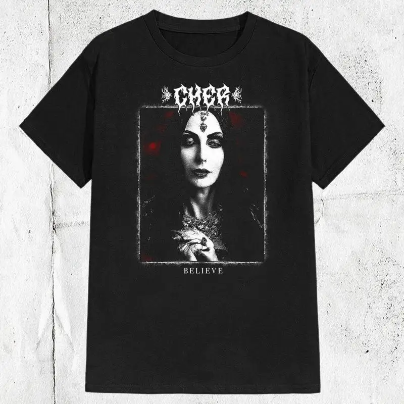 

Vintage Cher Pop Singer Metal Style T Shirt