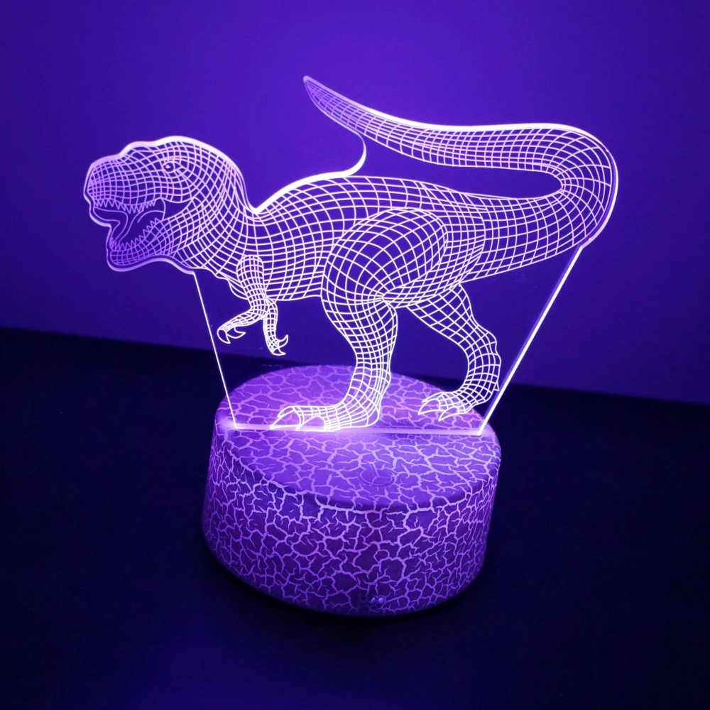 Jurassic Park 3D Lamp Dinosaur animals PVC Model Led Night Light Kid Dino Table Lamp Cute Nightlight Room Decor Christmas Gifts