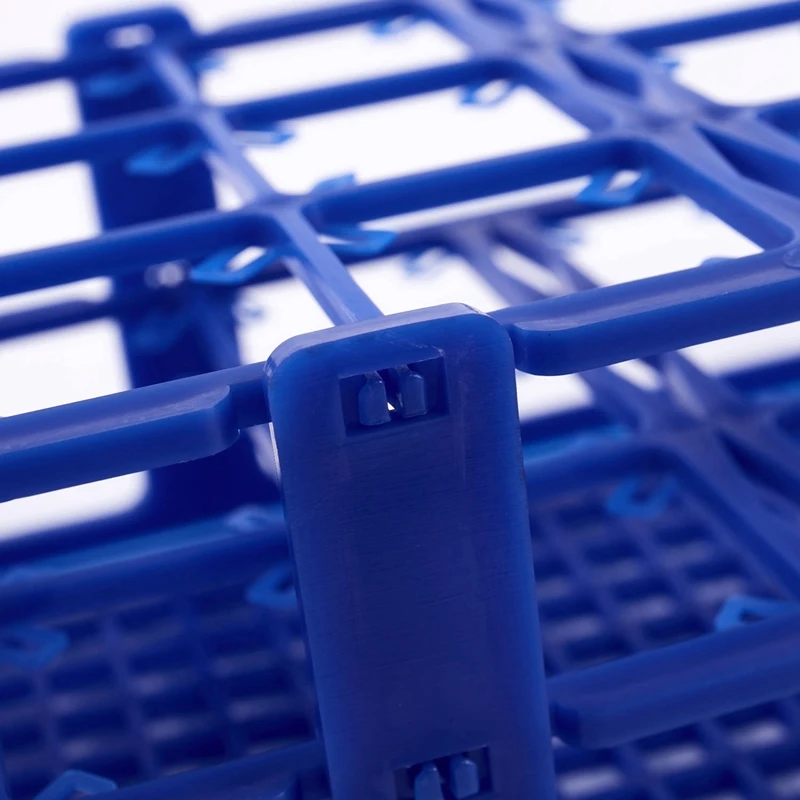 Soporte de plástico azul para tubos de centrífuga, caja de 21 agujeros, 50ML, 4 unidades