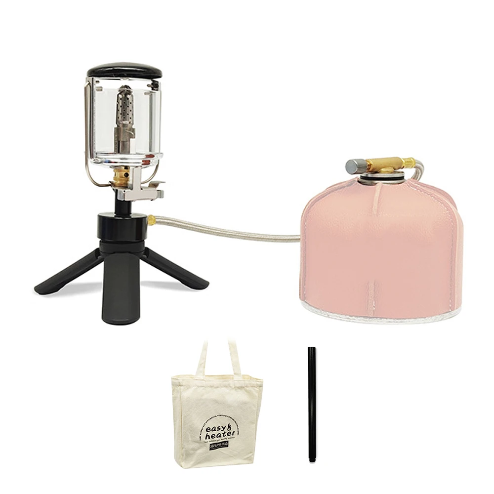 

Mini Portable Bright Camping Lantern Gas Light Outdoor Fishing Picnic Tent Lamp Home Garden Hung Glass Lamp with Tripod