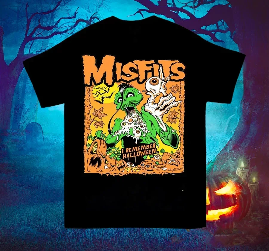 Misfits Band Happy Halloween Gift For Fan Black S-2345XL T-shirt GC2378