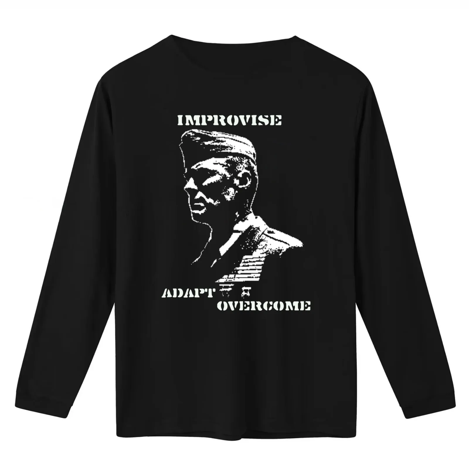 IMPROVISE.ADAPT.OVERCOME.-Gunny Highways Mantra. T-Shirt Summer Casual Cotton Tee Oversized Streetwear Tops Unisex Men Women