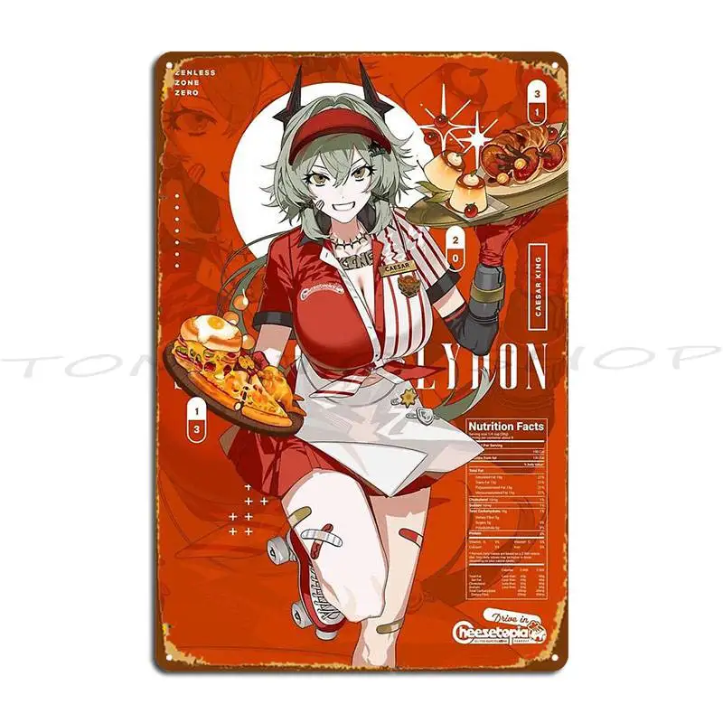 Zzz Caesar King Cheesetopia Metal Sign Plaques Club Decoration Garage Club Customize Tin Sign Poster