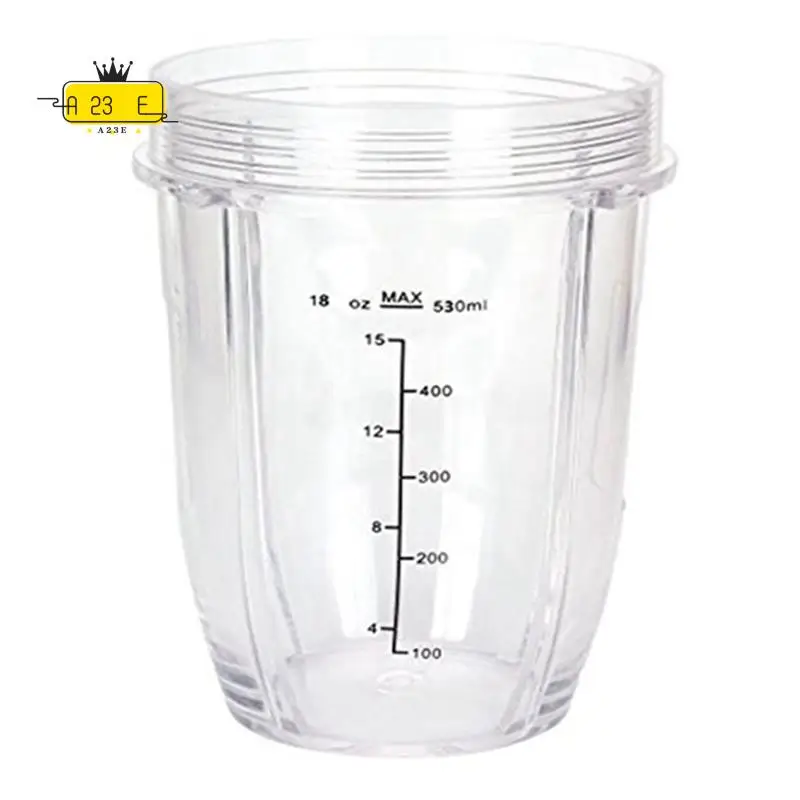 

A23E-2 Pcs 18Oz Replacement Ninja Blender Cups With Lid For Ninja Auto IQ BL480 BL642 BL450 BL682 BL480, BL490, BL640 BL680