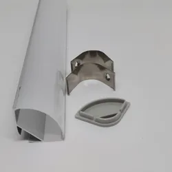 Profilé aluminium pour led, 30x30mm, 1m/pièce, petit coin, canal/Extrusion pour boîtier de bande