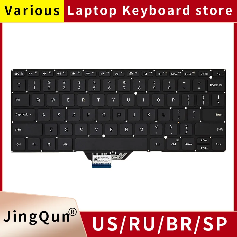 Imagem -06 - Teclado para Notebook Eua ru com Retroiluminação Xiaomi mi Pro13 14 Pro15 Redmibook Xma2006 Xma1903 Xma2001 Xma2011 Xma2008 Xma2005 Original