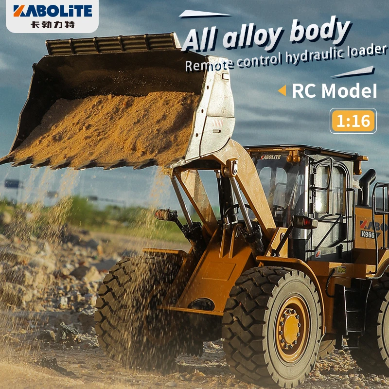 Kabolite K966 1/16 Scale RC Hydraulic Loader RTR Assembled Painted Model Outdoors Toys Construction Machine Car Gift TH19405