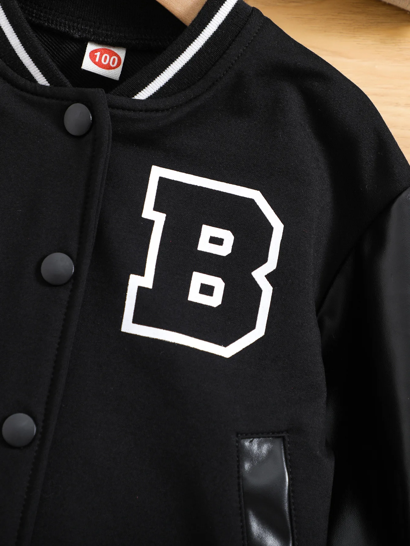 2024 Autumn Baby Boys Girls Leather Jacket Kids Letter long sleeved Single Breasted PU Baseball Jackets Coats Children Clothing