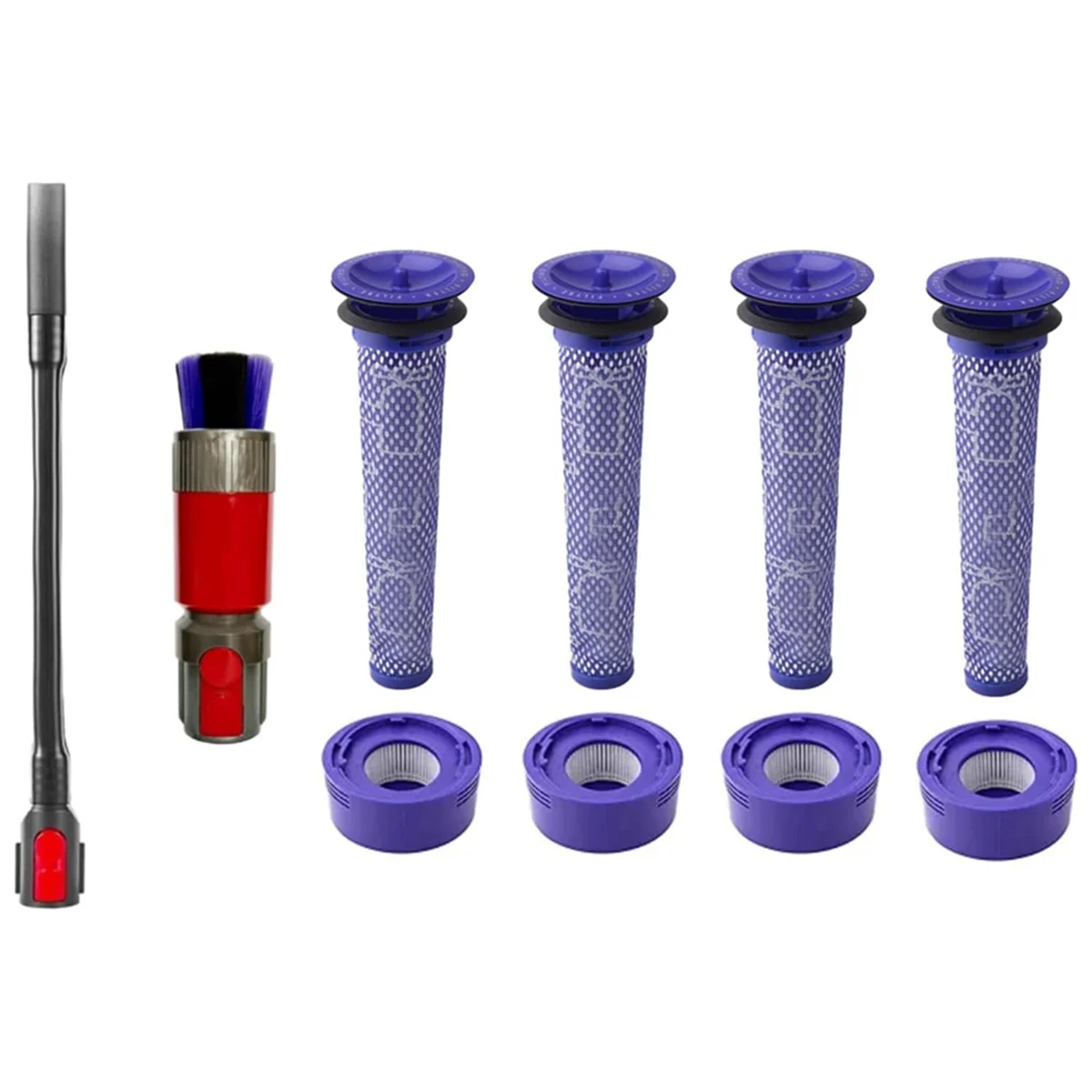 Parti di ricambio filtro per Dyson V7,V8 aspirapolvere senza fili per animali e Absolute strumento per fessure flessibili spazzola per la polvere di tracce