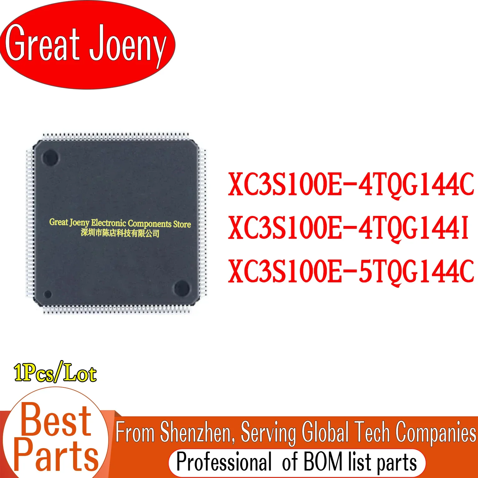 Brand Original XC3S100E-4TQG144C XC3S100E-4TQG144I XC3S100E-5TQG144C XC3S100E-TQG144 IC Chipset TQFP-144 Chipset Bulk Best Price