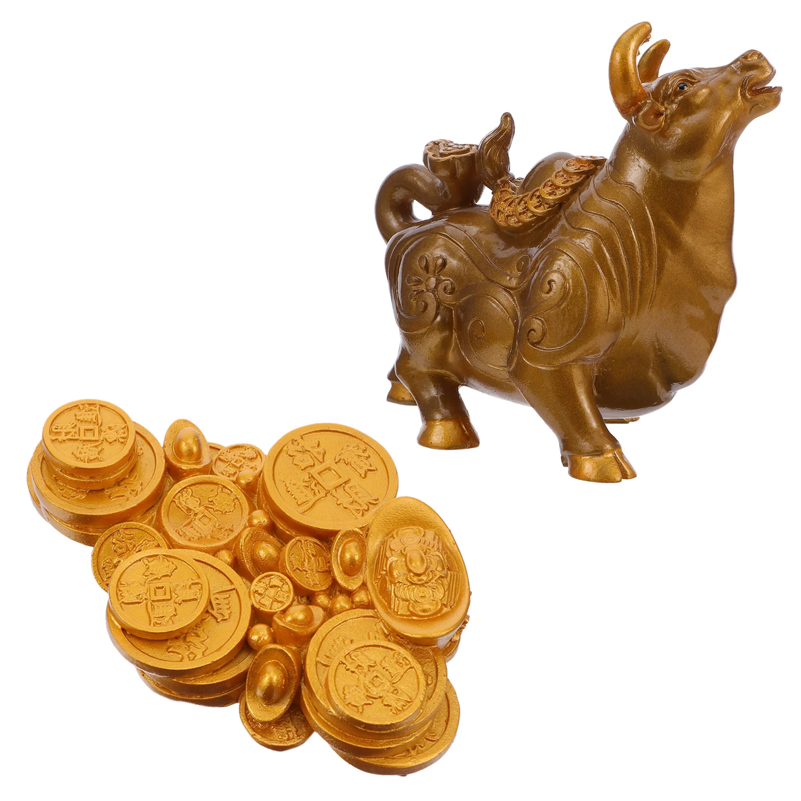 

Creative Cattle Ornament Tabletop Decoration Resin Material Color Change Hot Water Gift Decor