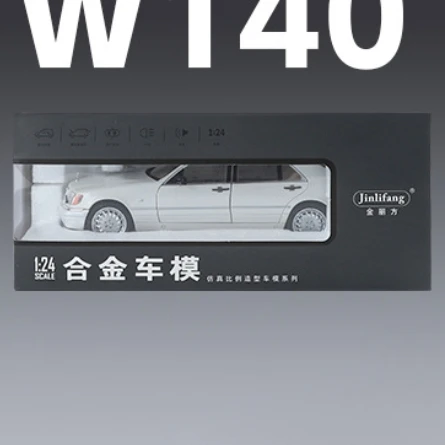 بنز W140 S320 نموذج سيارة قديم كلاسيكي من سبيكة SEL ، معدن مصبوبة ، مركبات عتيقة ، مجموعة صوت وإضاءة ، هدية أطفال ، صيحات