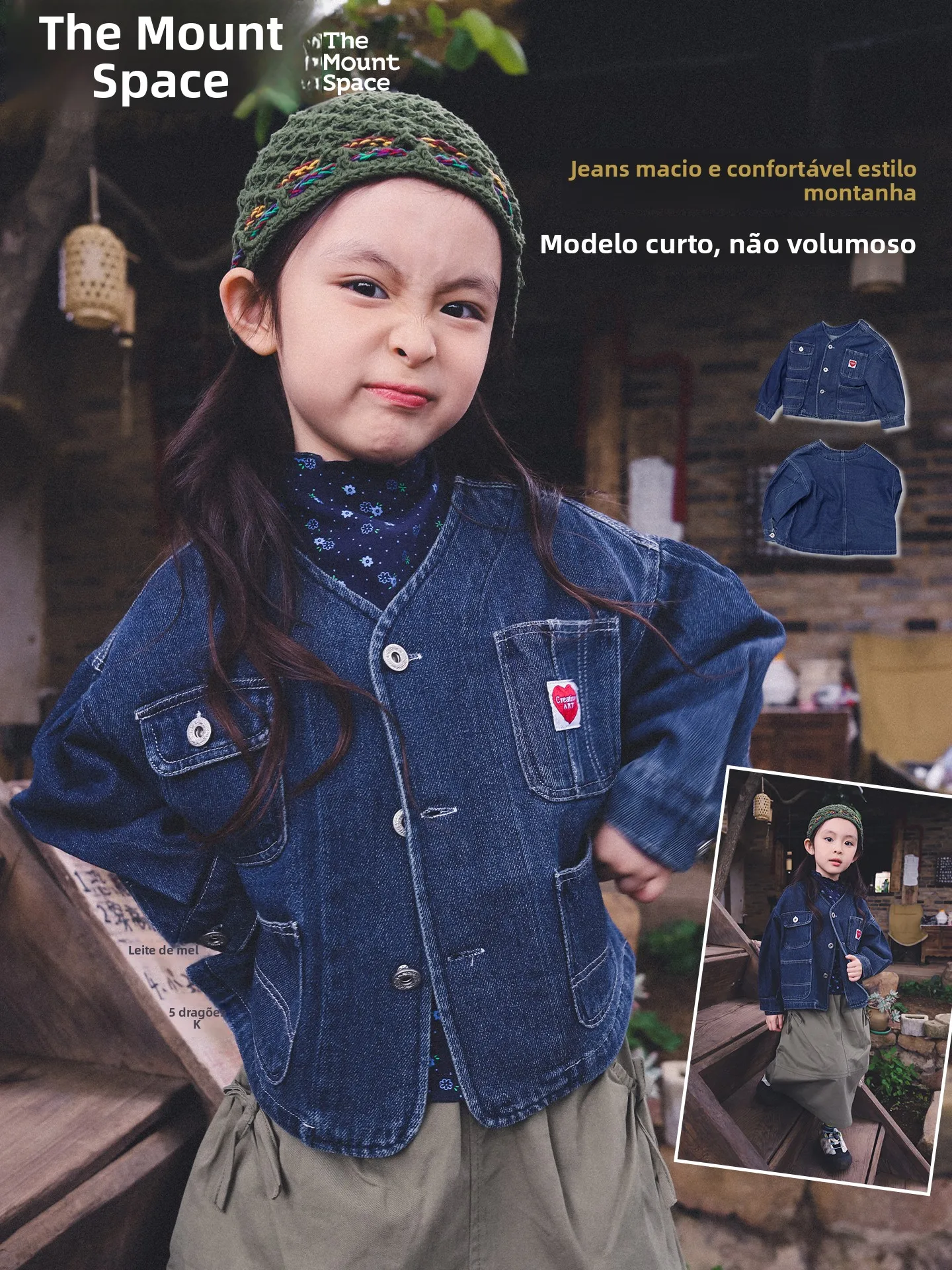 outdoor-denim-jacket-for-girls-sleeveless-cotton-polyester-blend-spring-autumn-new-arrival-kids-coat-baby-girl's-no-collar-top