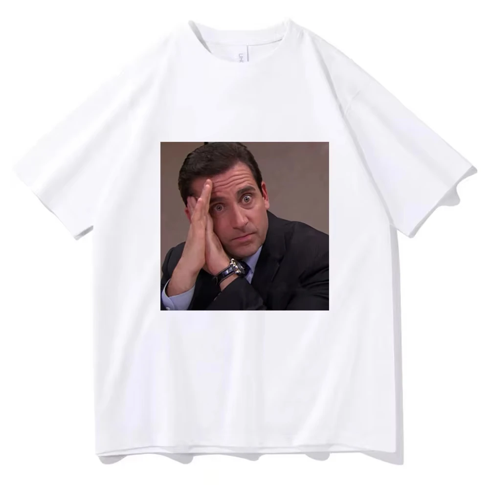 2026 Funny Michael Scott Print T Shirt Tv Series The Office Dwight Schrute Jim Halpert T-shirts Men Women Short Sleeve Tees