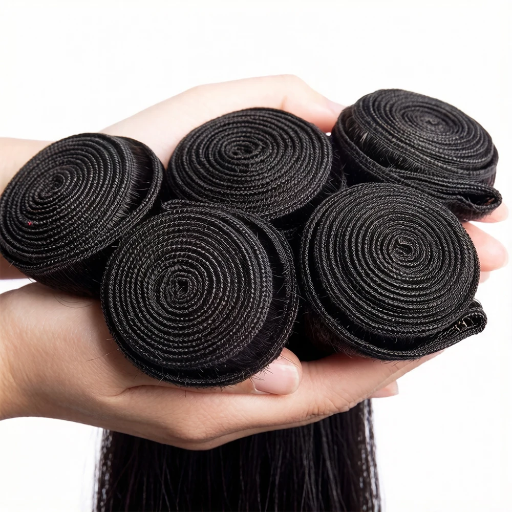 32 36 Inch Straight Weave Human Hair Bundles Raw Hair Bundles 100% Human Hair Natural Brazilian Human Hair 3 4 Bundles
