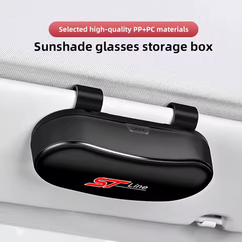 Fashion Multi Functional Glasses Storage Box For ST Line Focus Mustang Fiesta Puma Ranger Kuga MK7 MAX F150 Mondeo Escape MK3