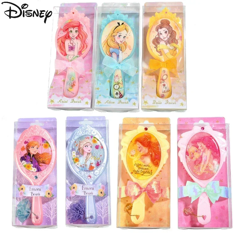 ديزني الأميرة وسادة الهواء تدليك أمشاط المجمدة إلسا آنا حسناء ارييل الأميرة بنات مشط Kawaii فرشاة الشعر تصفيف الشعر أدوات #1
