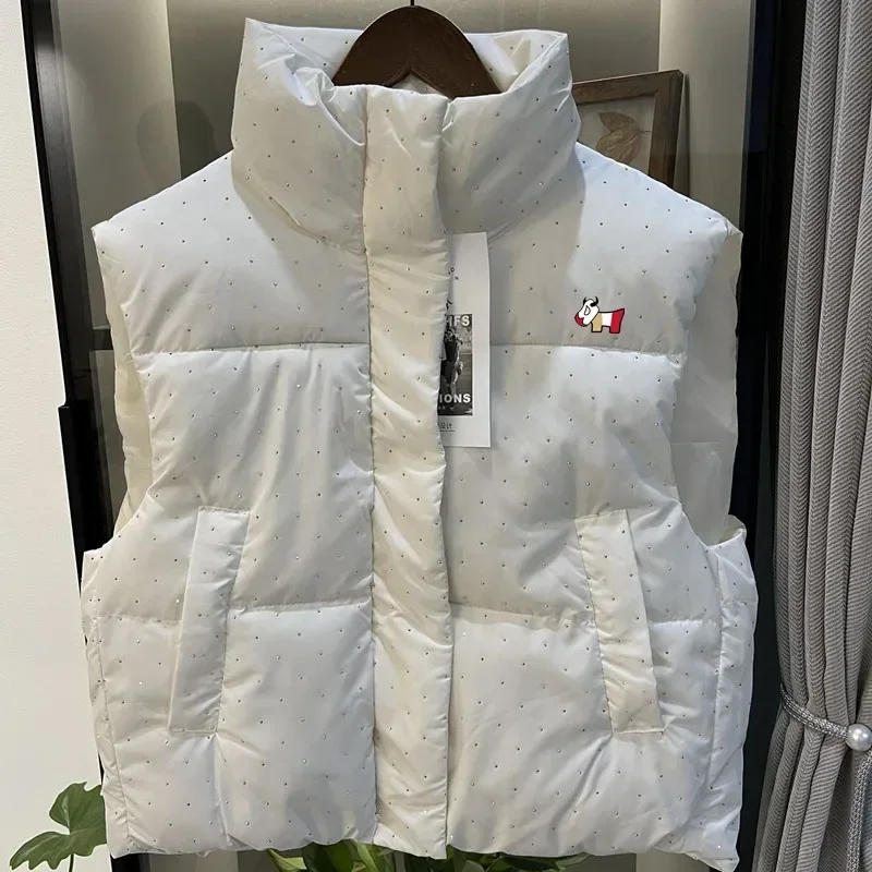 Abbigliamento da golf invernale caldo donna 2024 gilet da golf di marca di lusso giacca corta imbottita nuova giacca a vento gilet Casual abbigliamento da golf da donna