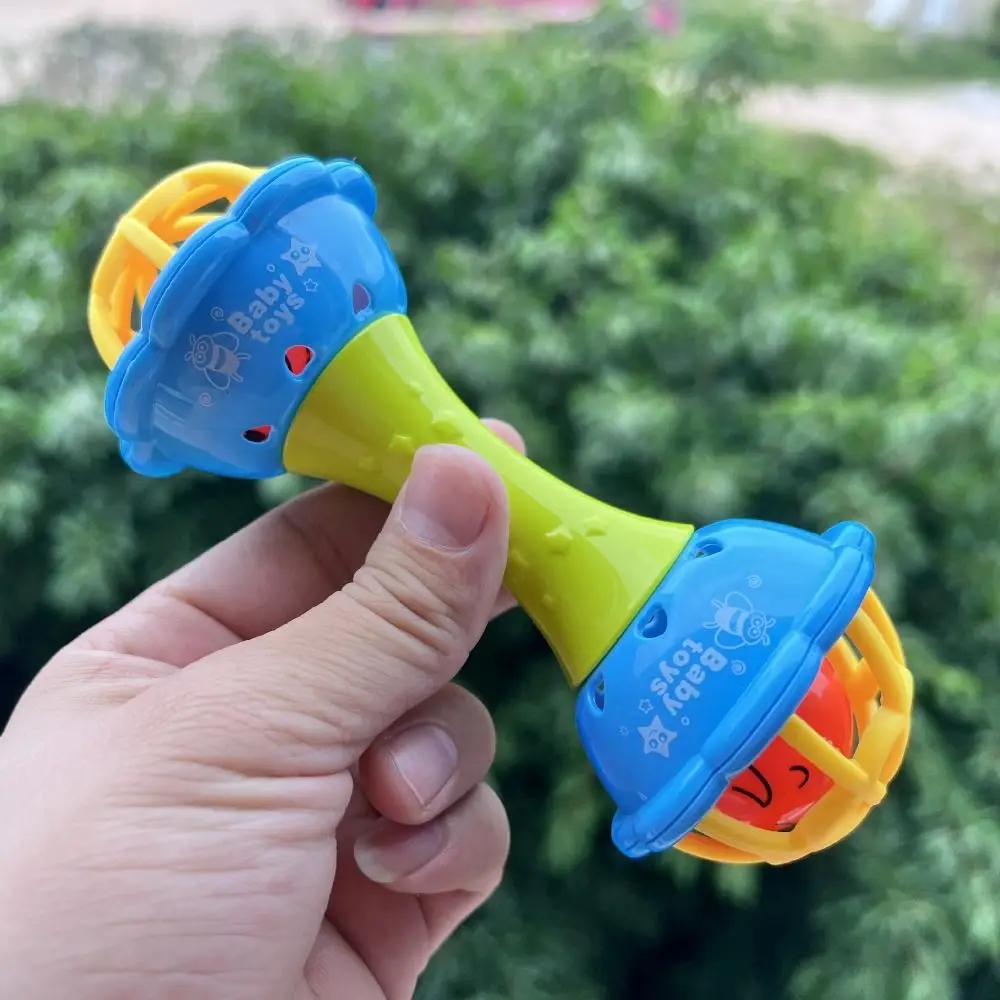 Non Tossico Sonaglio Per Bambini Masticabile Smettere di Succhiare Il Pollice Strumento Musicale Giocattoli Colorati Impugnatura Asta Campana A Mano Giocattoli Infantili Toddel