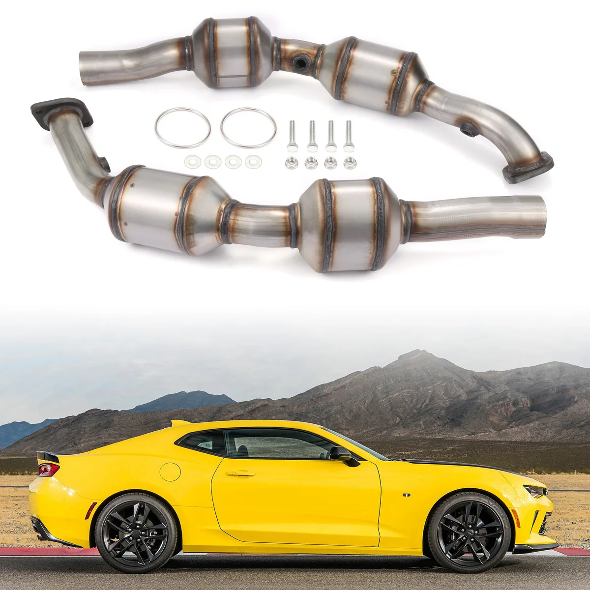 

2PCS Left & Right Catalytic Converter for Chevrolet Camaro 3.6L V6 2010-2011