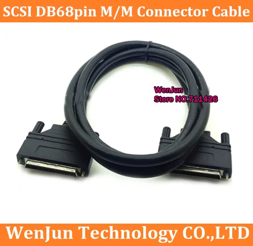 SCSI DB68pin M/M Connector Cable SCSI DB68 pin Male to Male Terminal Breakout Data Cable Professional Customization High Quality