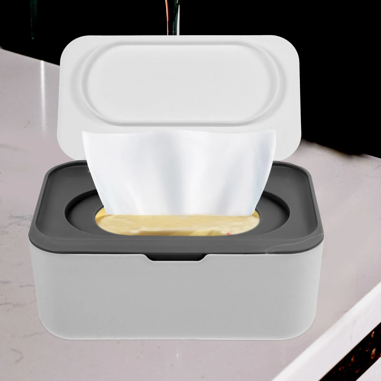 

Portable Baby Wipes Dispenser Container Holder Bathroom Travel Refillable PP Dry Wet Tissue Box Lightweight Practical