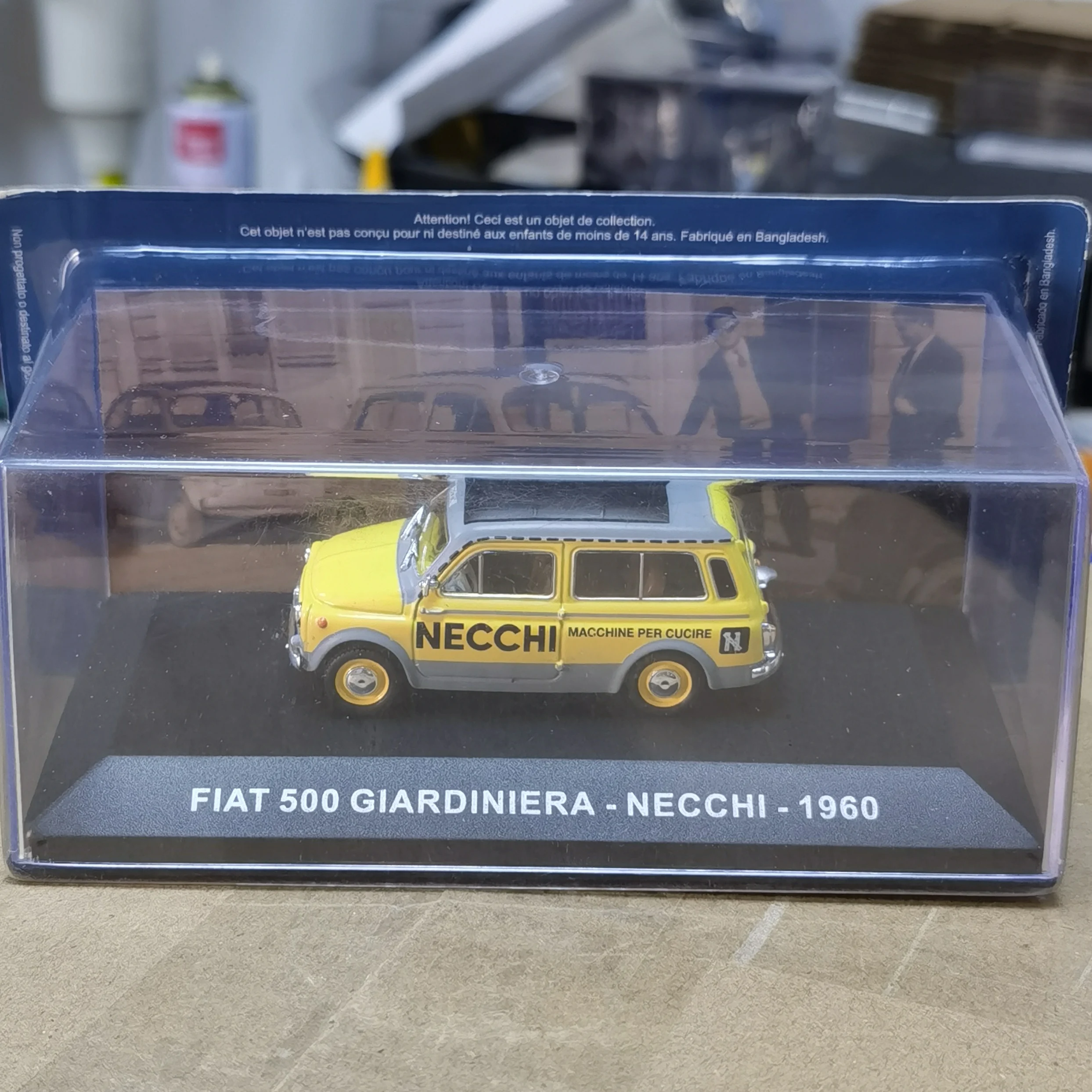 

Diecast Ixo 1:43 Scale FIAT 500 GIARDINIERA 1960 Alloy Car Model Collectible Toy Gift Souvenir Display