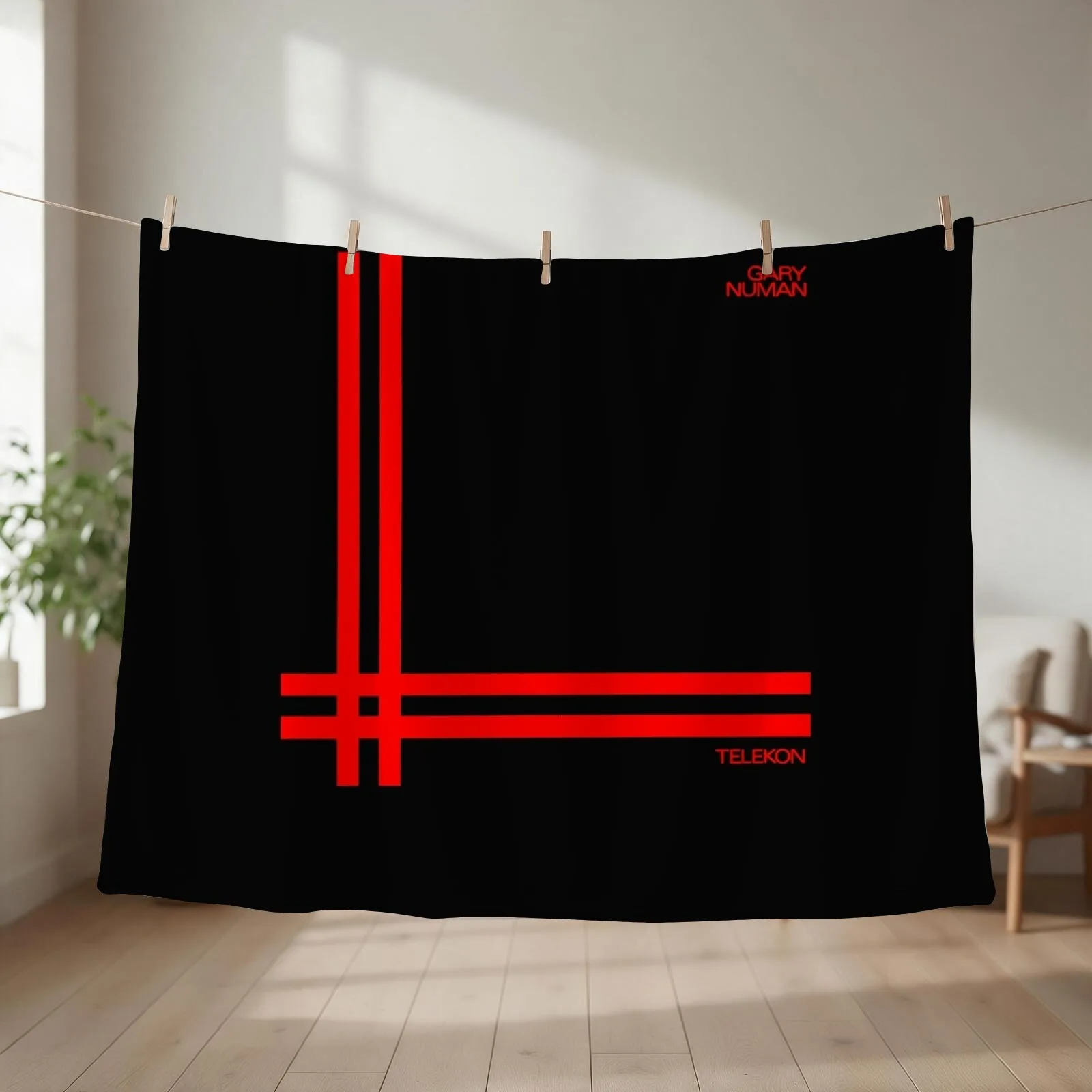Gary Numan - Telekon (1980) Classic T-Shirt Throw Blanket couch cozy soft plush fuzzy picnic outdoor blanket