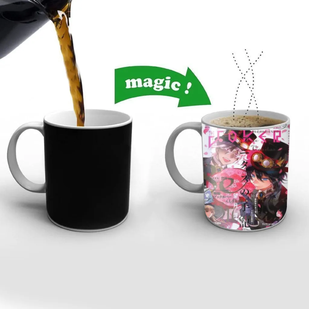 The Case Study of Vanitas Anime Movie Coffee Mugs Creativ Color Changing Milk Tea Cup Ceramic Magic Heat Sensitive Mug Gifts