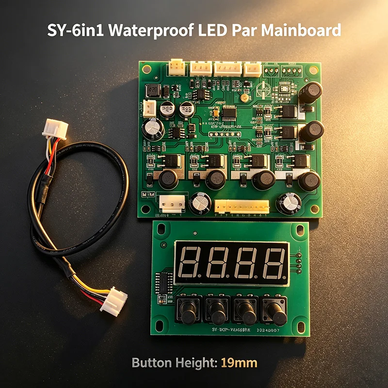 LED Par Main Board RGBWA+UV 6in1 SY-6IN1 PCB Board Mainboard Mother board for Waterproof LED Par Light