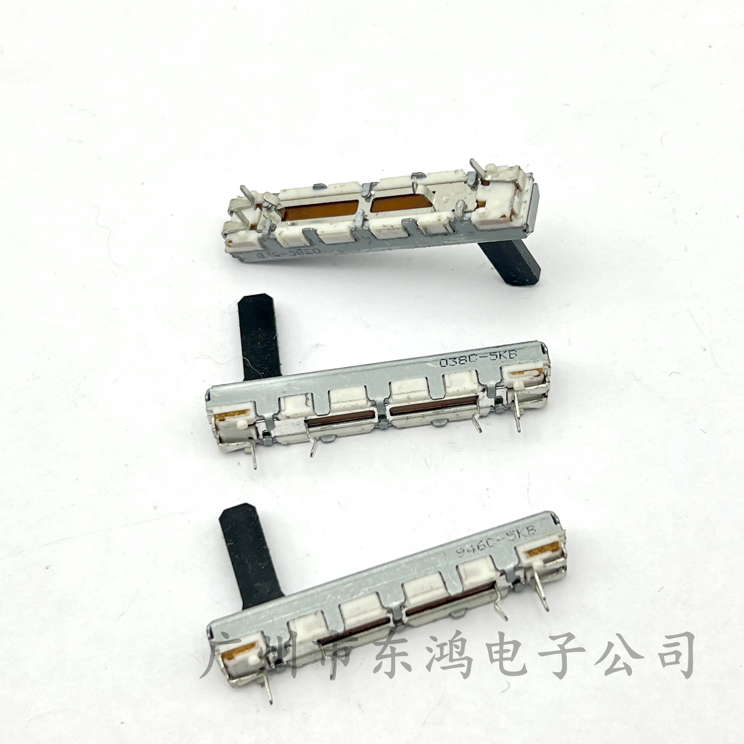 3pcs 45mm straight slide potentiometer with midpoint shaft length 15MM