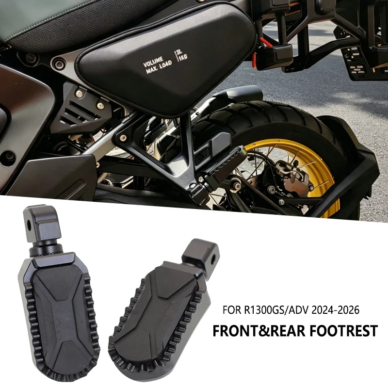 Adjustable Foot Rests Footpeg Passenger Footrest Driver Rider Foot Pegs For BMW R1300GS R1300 GS ADV 2024-2026 Motorcycle
