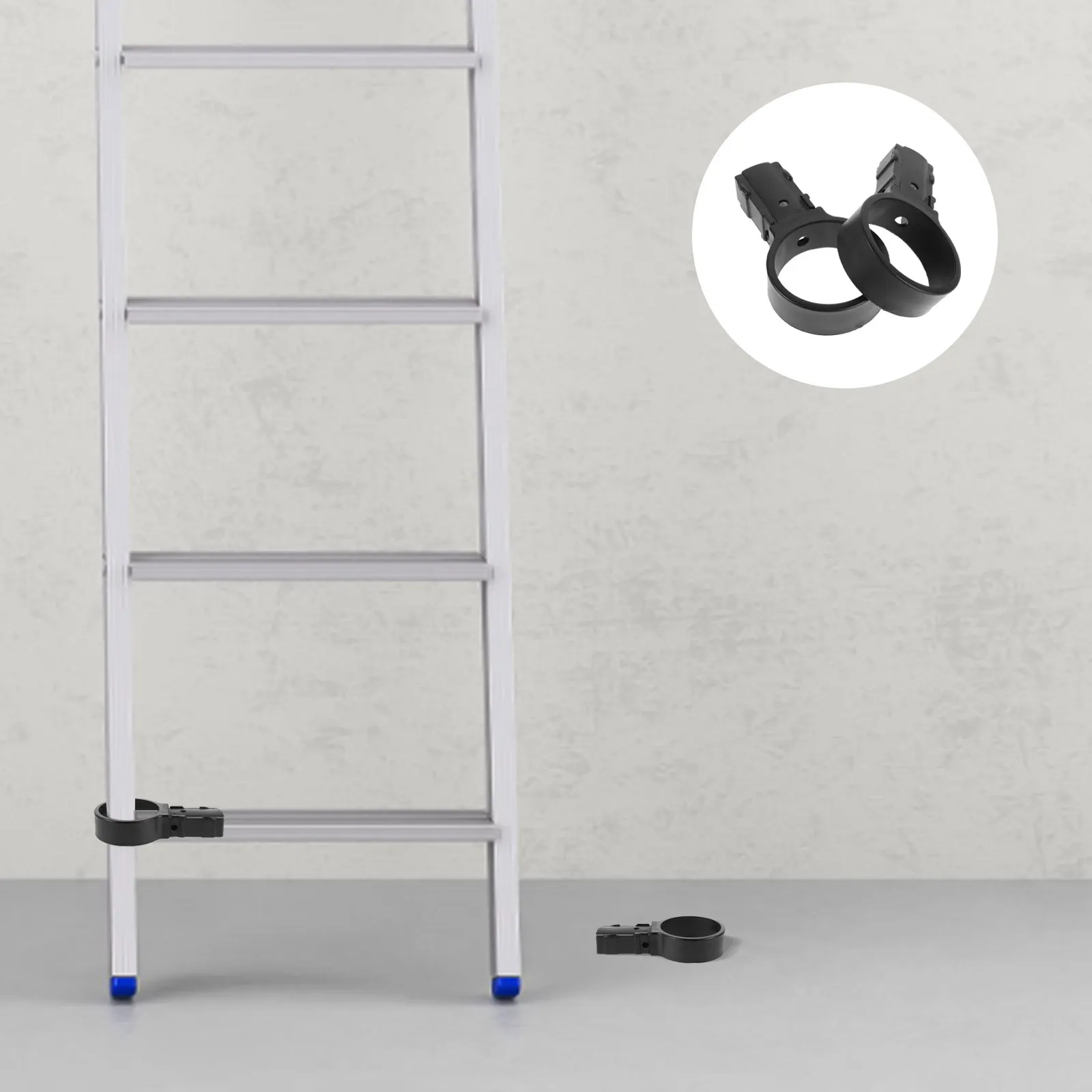 2Pcs High-Strength Nylon Ladder Ring Sleeves with Slot Telescoping Ladder Replacement Parts Easy Install Portable Safety Grip