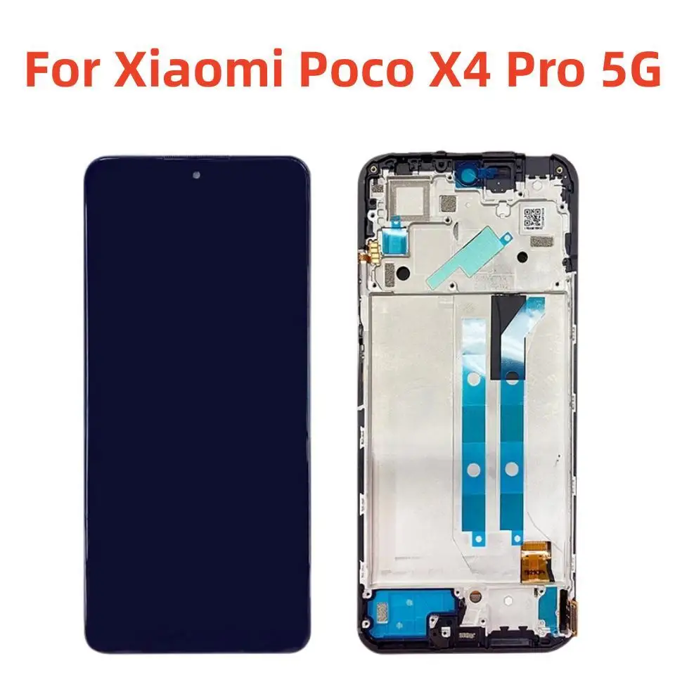 Original For Xiaomi Poco X4 Pro 5G 2201116PG LCD Display Screen Frame Touch Panel Digitizer For Xiaomi Redmi Note 11E Pro LCD